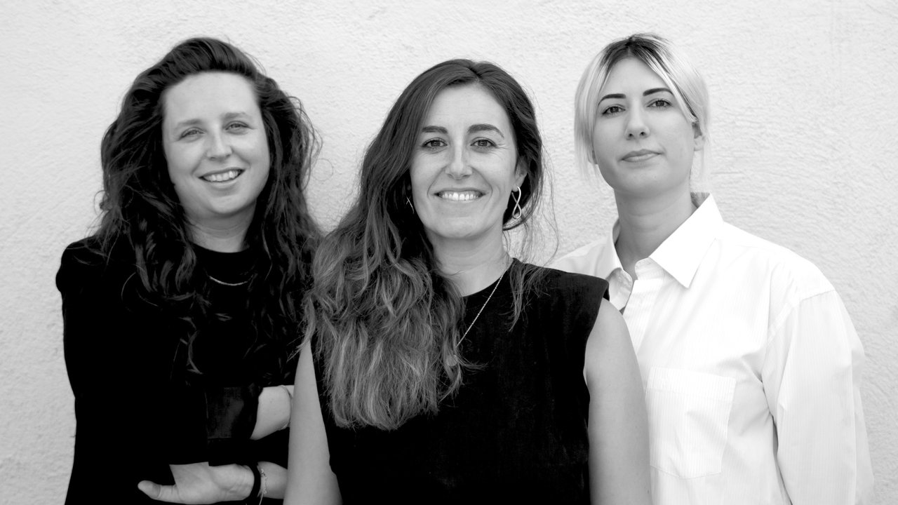 De izq. a derecha: Mabel, Helena, Muñoz y Mireia Campos